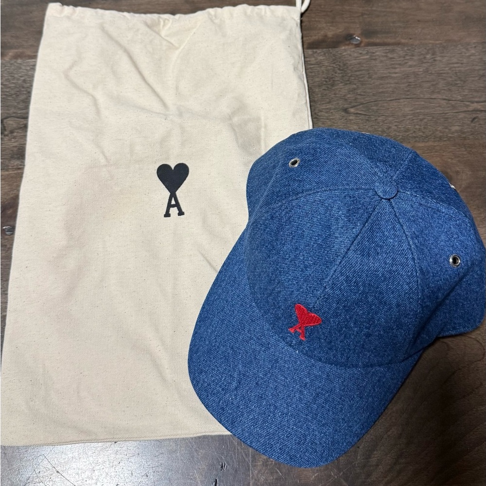 Men’s AMI Paris AMI de Coeur denim cap - OS